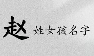 姓趙女孩名字優雅大氣