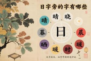 日字旁的字有哪些