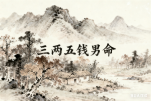 三兩五錢男命一生命運